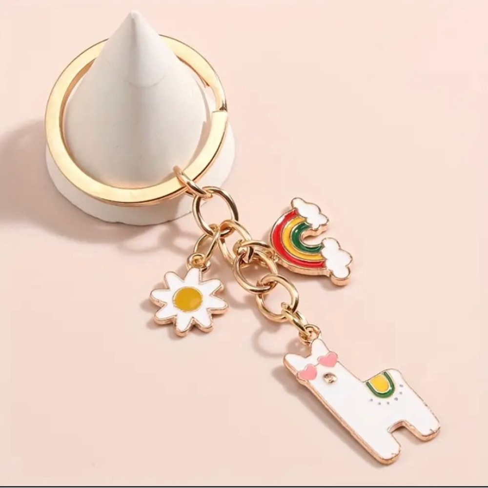 Llama with Charms Key/Bag Charm 🆕 Pick 3/$15🎉